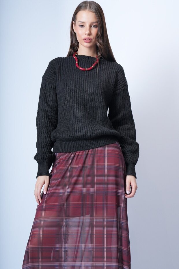 Siyah Triko Kazak - 3