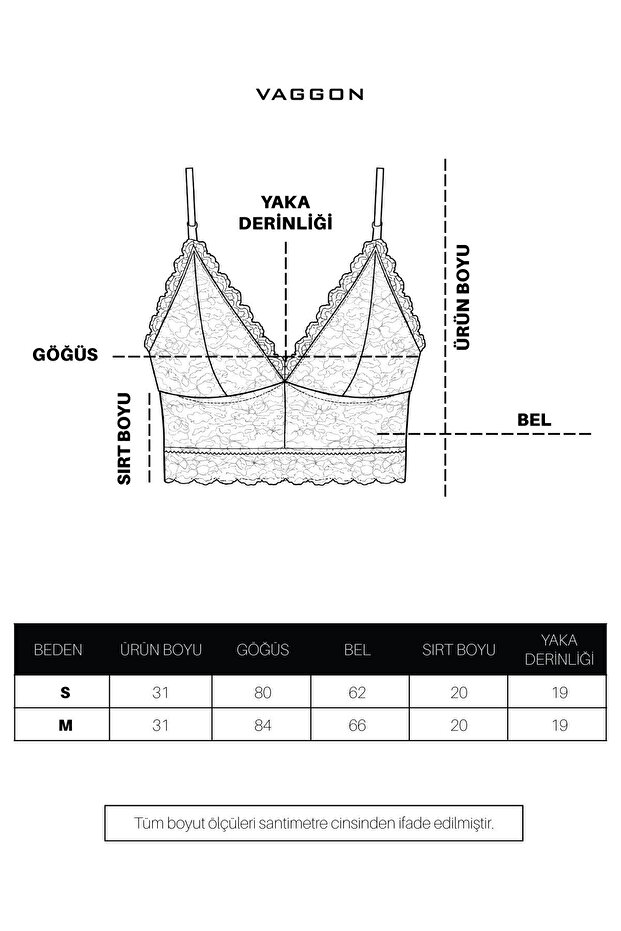 Siyah Dantel Askılı Bralet - 6