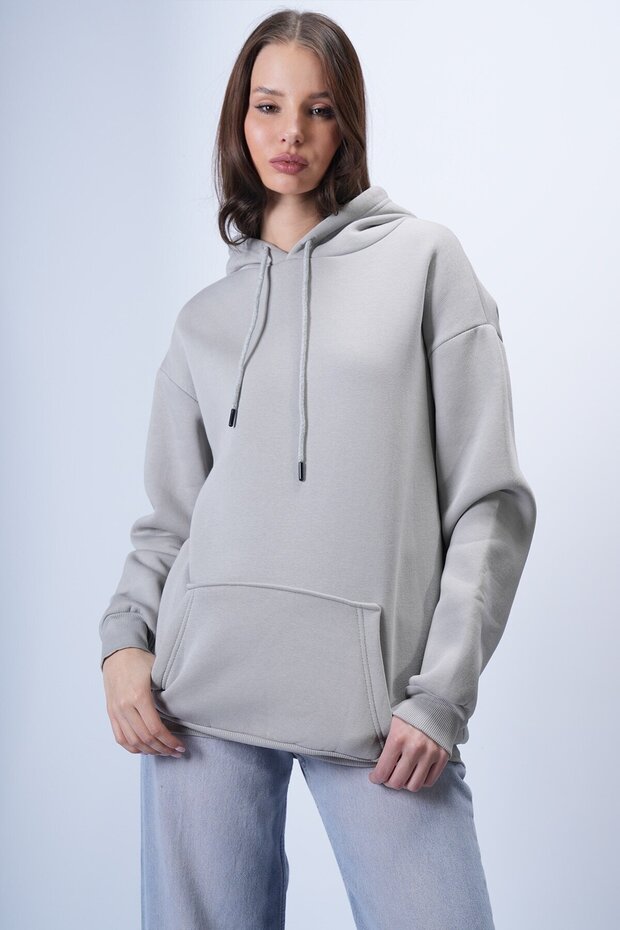 Kapüşonlu Sweatshırt - 2