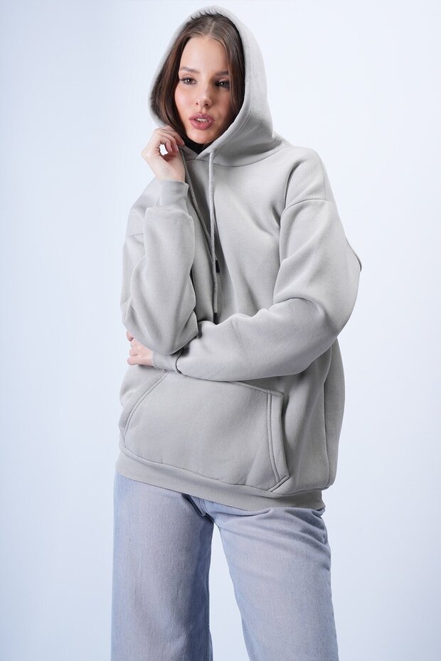 Kapüşonlu Sweatshırt - 3