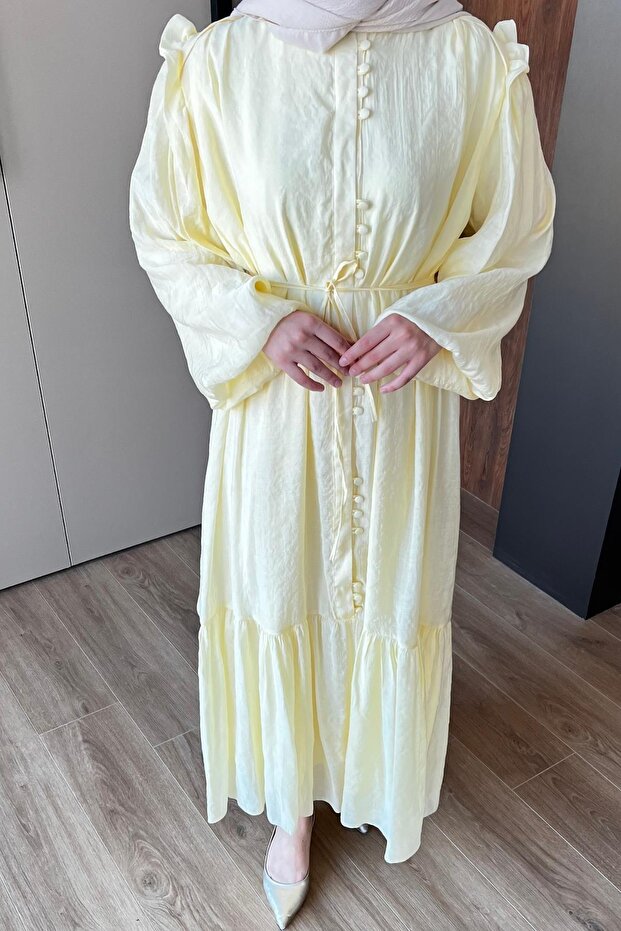 Soi Elbise 1096 Sarı - 4