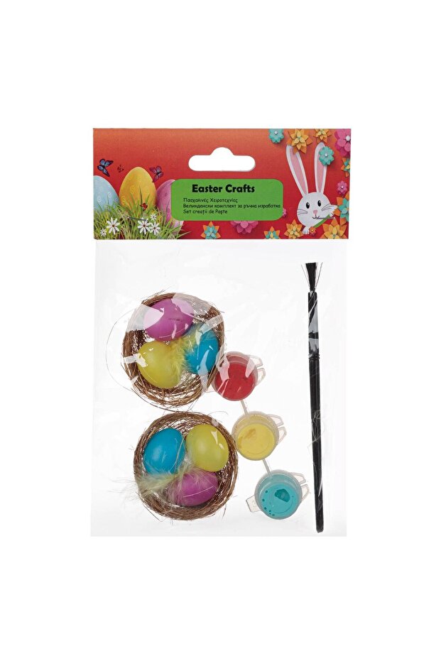 Creative Easter Set with Nesting Eggs Paint & Brush - 2