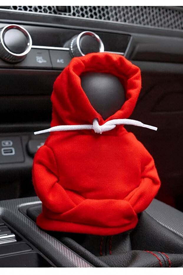 Red Gear Shift Hoodie Car Gear Shift Outfit Gear Shift Fleece Auto Accessory Gear Shift Knob Sweatshirt