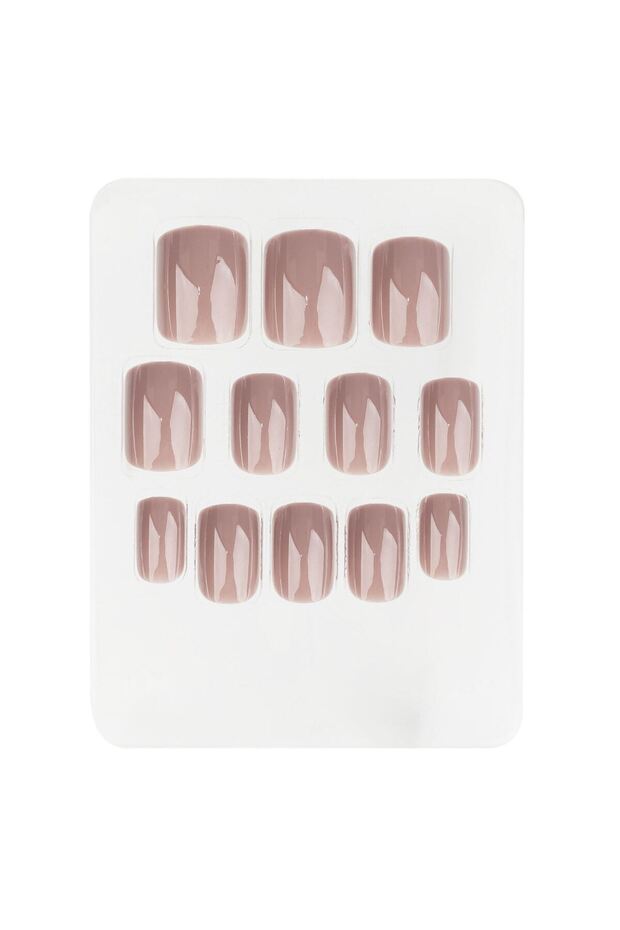 Nude False Nails - 12 pcs. - 1