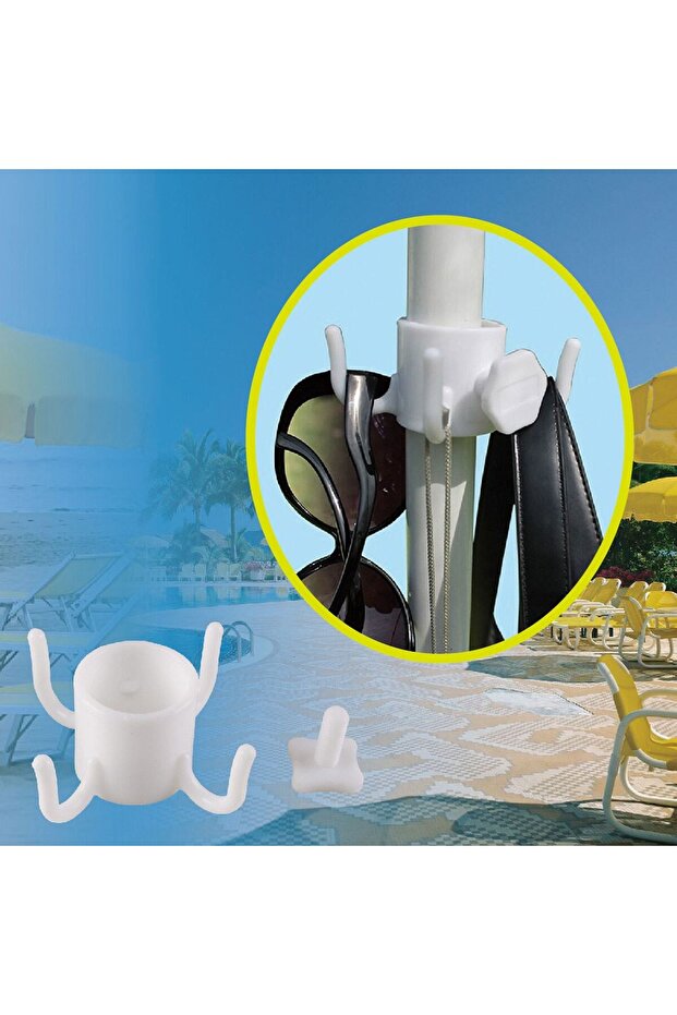 White Beach Umbrella Hook - 2
