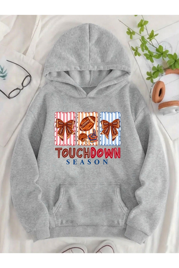 Down Printed women's/men's unisex Oversized Hooded sweatshirt