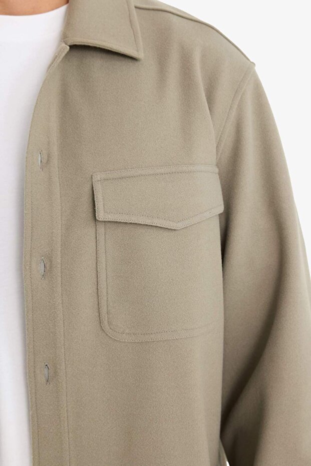 Düğmeli Gömlek Ceket E9251AX25AU - 5