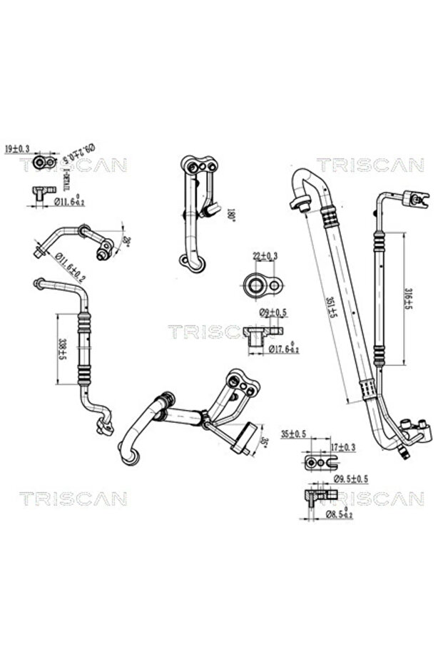 Opel Adam Variable Pressure Air Conditioning Pipe