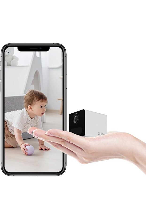CB2 Security Camera with Battery, 1080p WiFi camera, Mini Camera with Smart Human Motion Detec