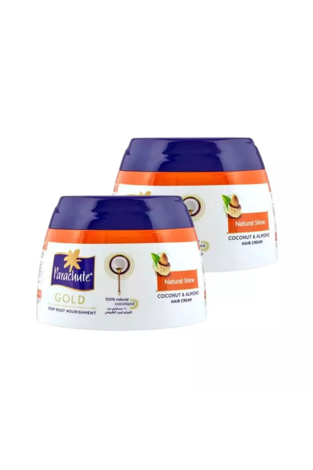 Gold Coconut And Almond Enriched Hair Cream For Natural Shine- 2X140gms