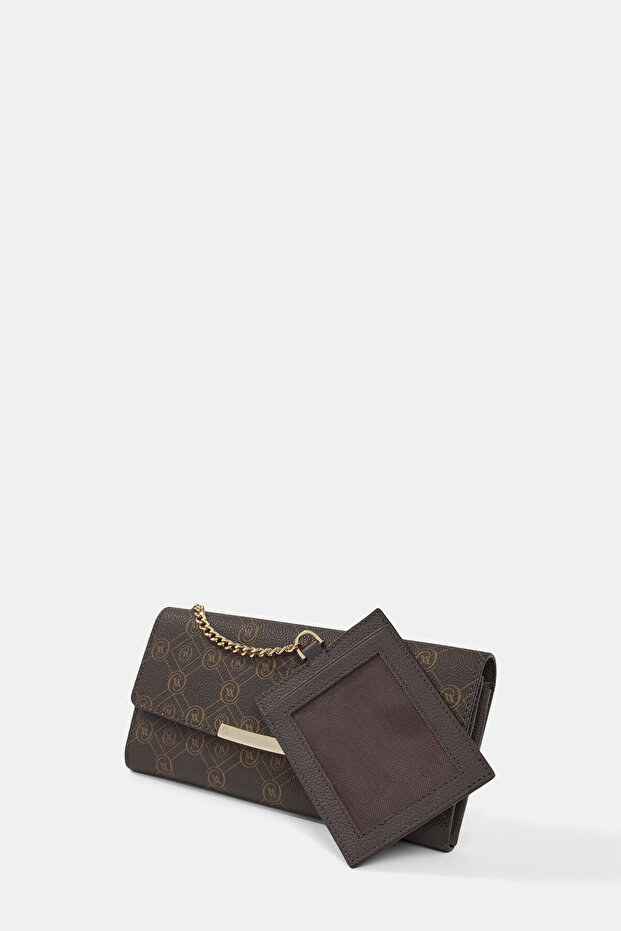 KAHVE MONOGRAM CÜZDAN - 5