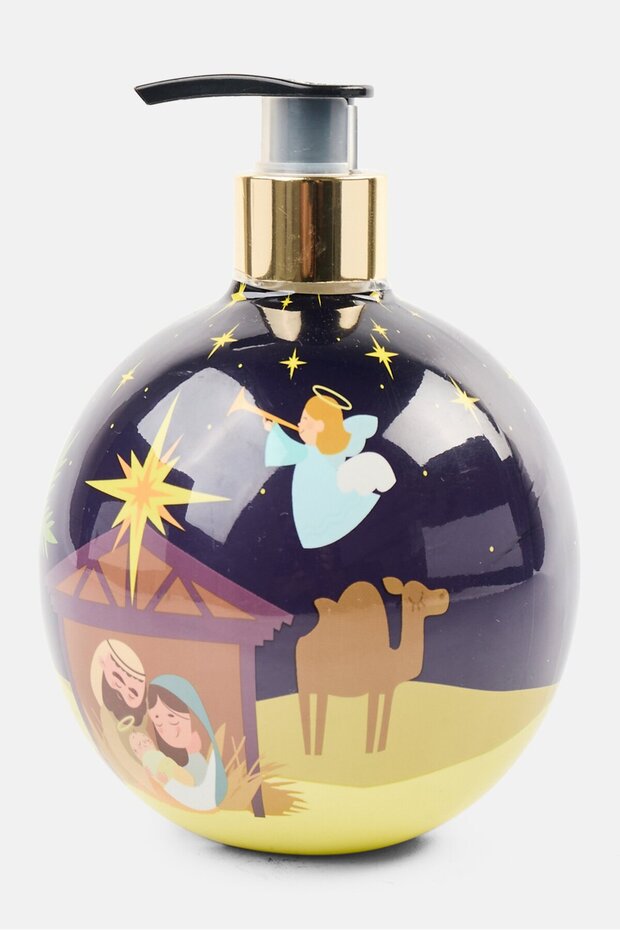 صابون سائل لليدين قابل لإعادة التعبئة برائحة البرقوق السكري، 500 مل، أزرق داكن - 1