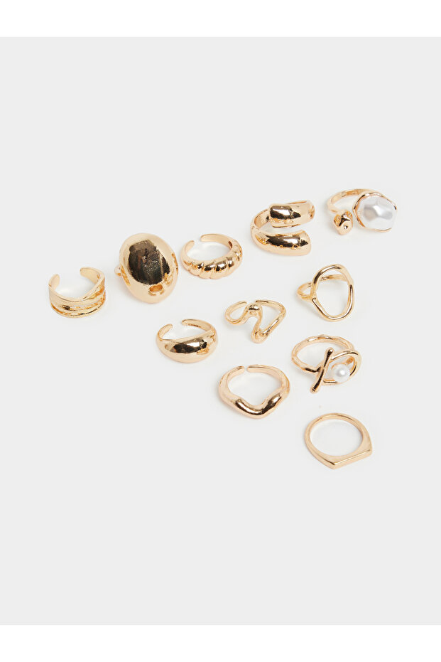 Pack of 10 - Embellished Assorted Rings