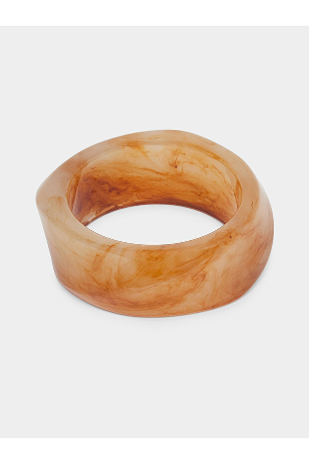 Amber Resin Bangle Bracelet