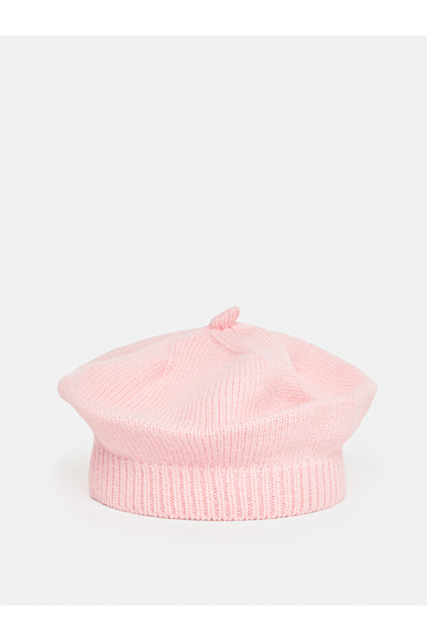 قبعة بيريه سادة مزينة بزخارف زهور - 2