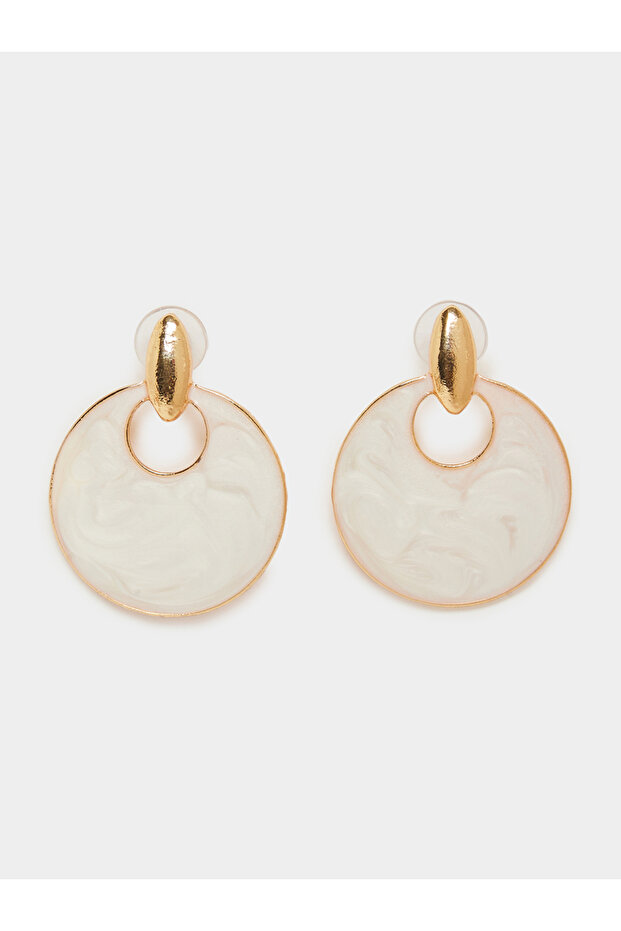 Marble Effect Dangle Earrings - 1