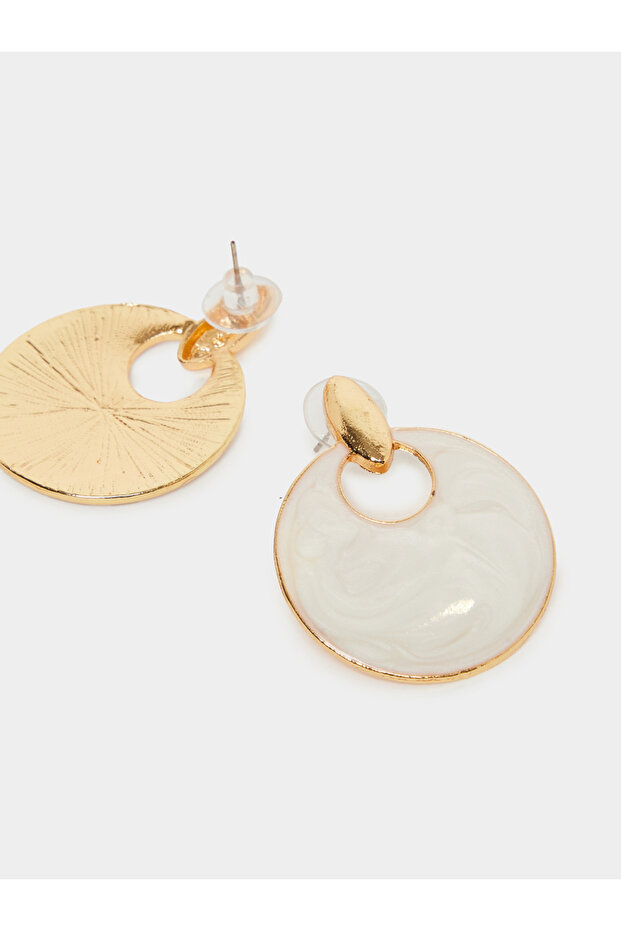 Marble Effect Dangle Earrings - 2