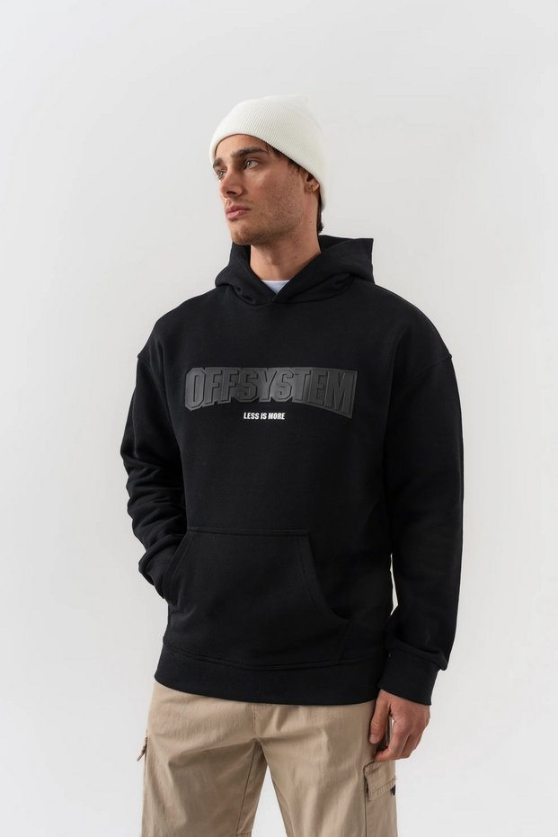 Less Is More Kangaroo Pocket Detailed Hooded Sweatshirt Hoodie