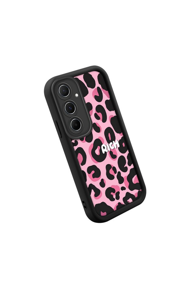 Samsung Galaxy A55 Compatible Stylish High-Quality Leopard Pattern Cat Phone Case
