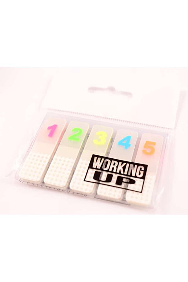 Plastic Adhesive Notes, Numbers 0-9 For annotations 25 pcs/digit - 1