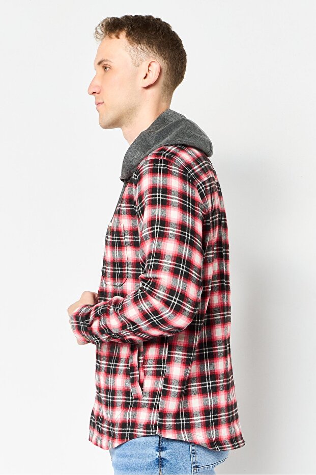 Men Plain Jacket Shirt, Multicolor - 4