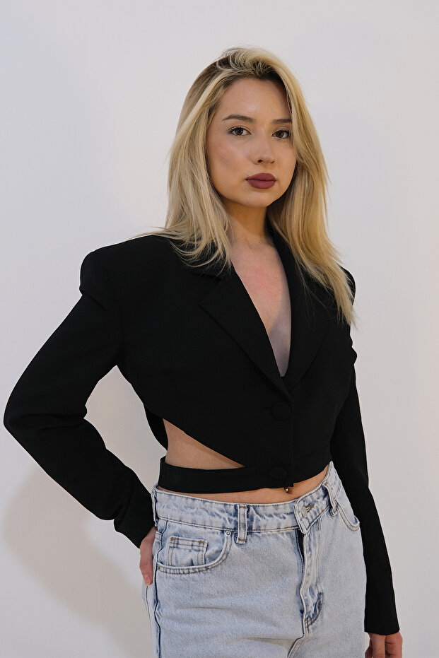 KISA DETAYLI CEKET - 1