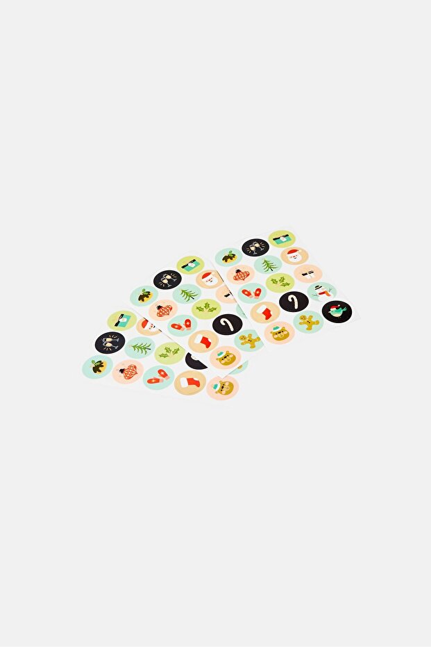 45 قطعة من الملصقات المتنوعة متعددة الألوان، موزعة على 3 أوراق - 2