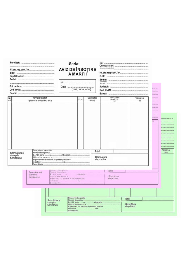 Self-copy consignment note, A5, 3 copies - 1