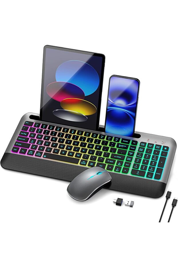 JOYACCESS Wireless Keyboard and Mouse Combo Backlit - 1
