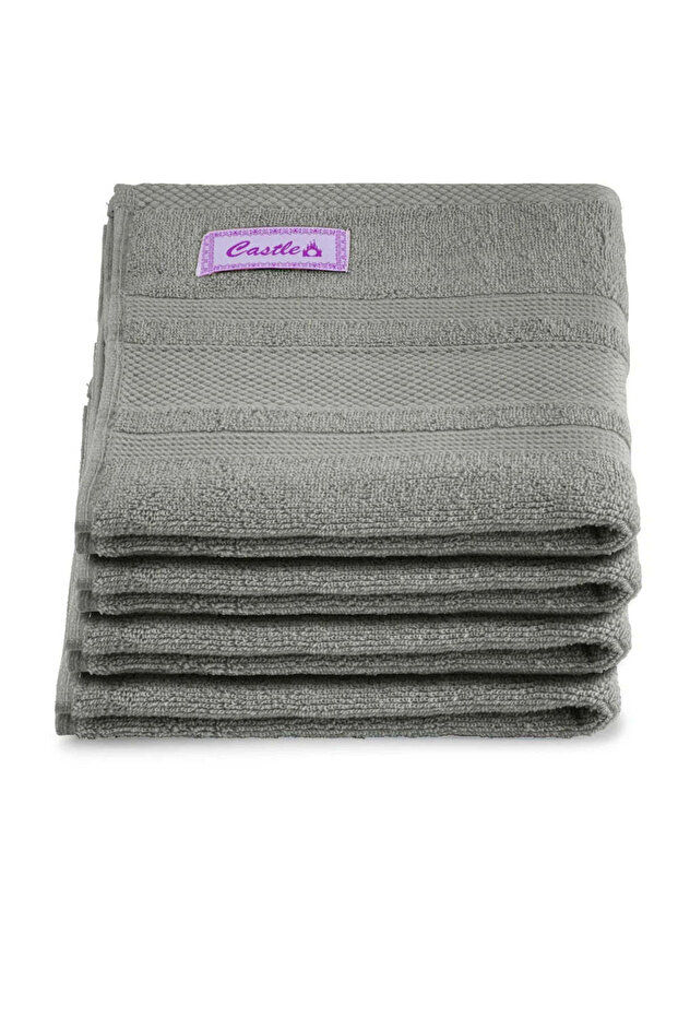 Hand Towel 50 x 90 Cm 550 Gsm 100% Cotton Highly Absorbent, Quick dry Set of 04 Pcs