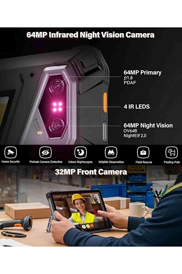 Armor Pad 5 Ultra 5G 200LM Projeksiyon 24000 mAh Batarya Android Tablet - 5