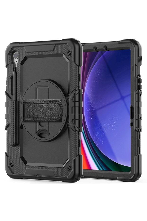 Solid 360 Case for Samsung Galaxy Tab S9 FE 10.9" - Black
