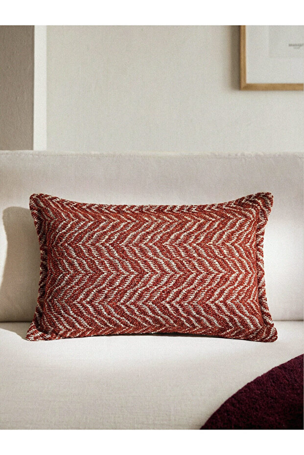 Linenna Rectangular Tile Cushion Cover (35 X 55 cm) - 2