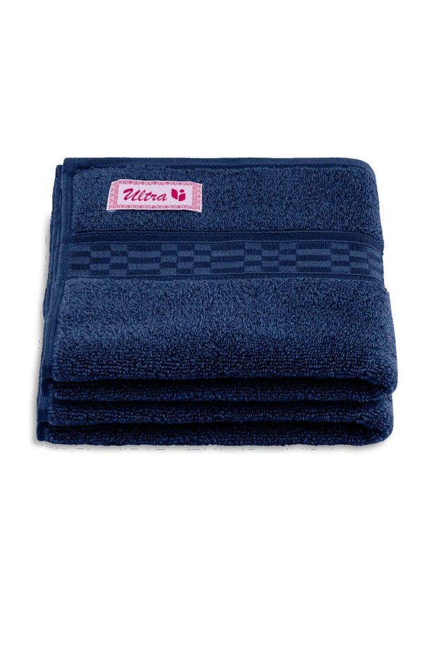 Hand Towel 50 x 90 Cm 550 Gsm 100% Cotton Highly Absorbent, Quick dry Set of 02 Pcs