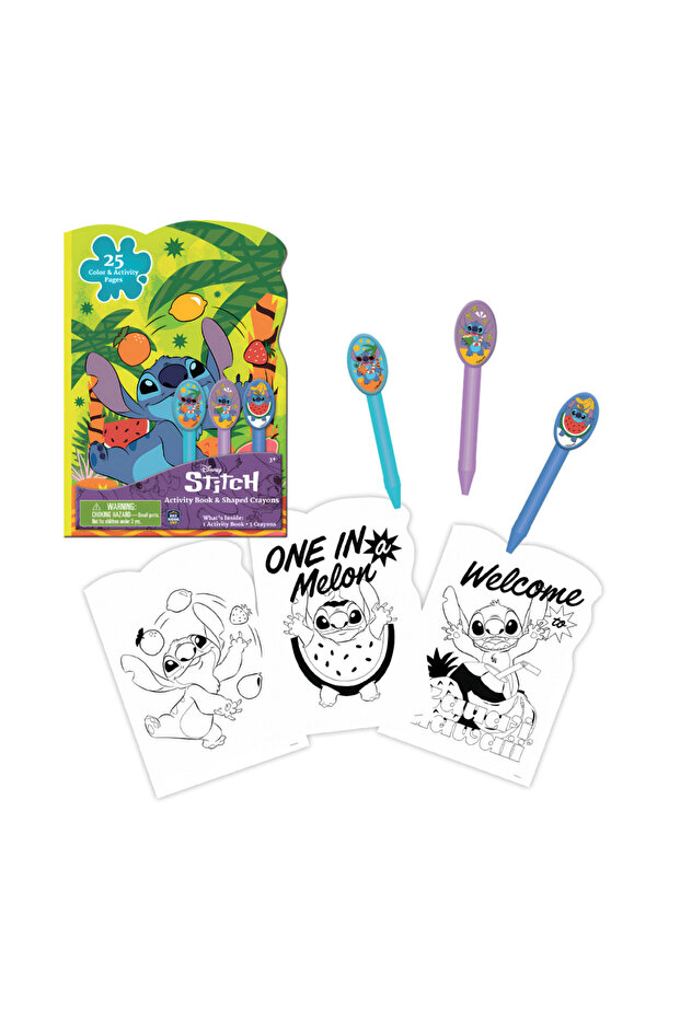 - Stitch Activity Book and Shaped Crayons