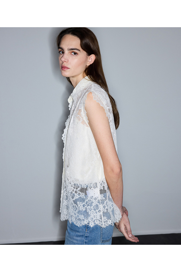 Dantel bluz - 5
