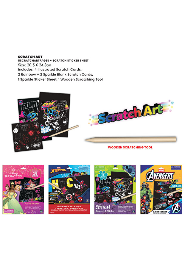 - Avenger Scratch Scribble - 8pcs - 4