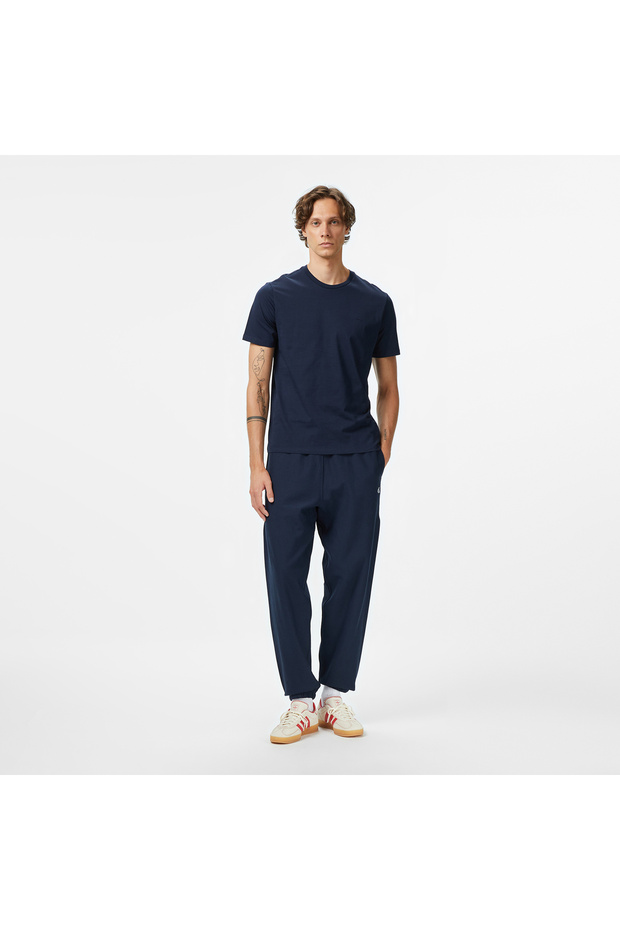 Smooth Solid Erkek Mavi T-Shirt - 4