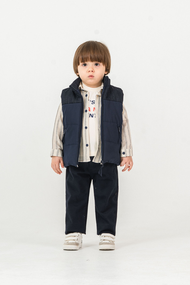 Vest Set 4-Piece Set (Pants;Shirt;T-Shirt;Vest) Boy's Set-Lucy2467