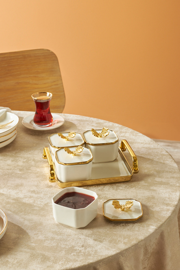 Liva 4-Piece 9-Tray Breakfast Set