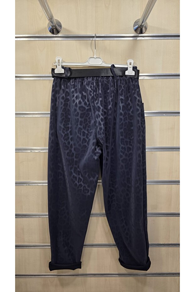 Leopard Pattern Trousers Leather-Look - 5