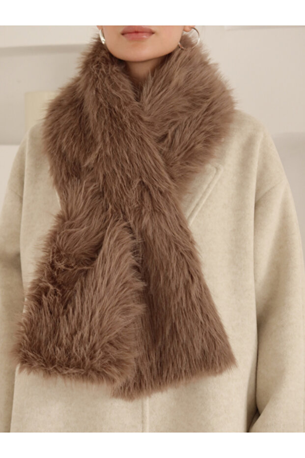 Eșarfă din blană artificială de nurcă - 3