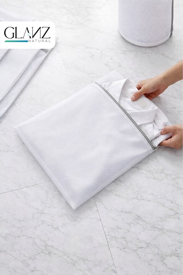 مجموعة شبك غسيل الملابس، مجموعة من 4 أكياس غسيل الملابس - 2