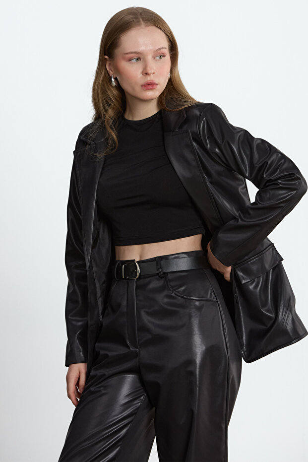 Black Nova Leather Jacket - 6