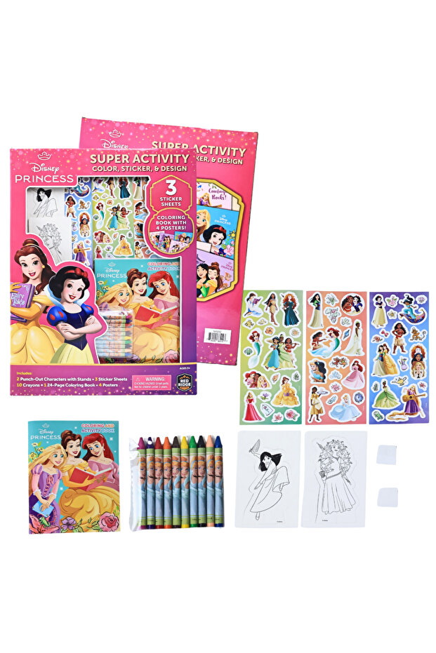 - Princess Super-Activity Color Sticker & Design Set