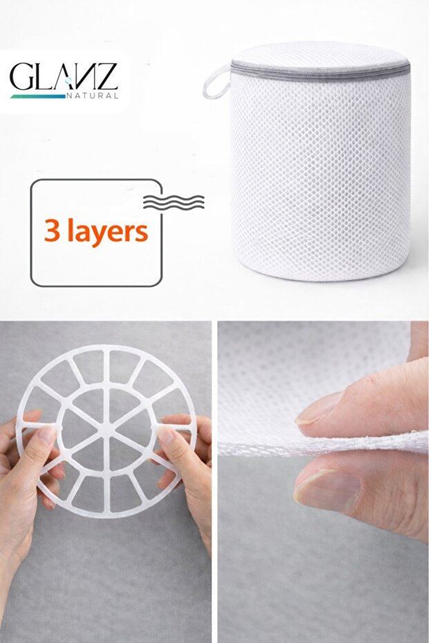 مجموعة شبك غسيل الملابس، مجموعة من 4 أكياس غسيل الملابس - 5