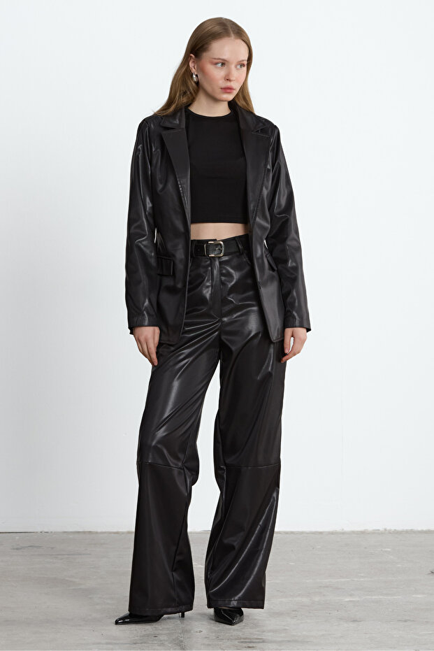 Black Nova Leather Jacket - 7