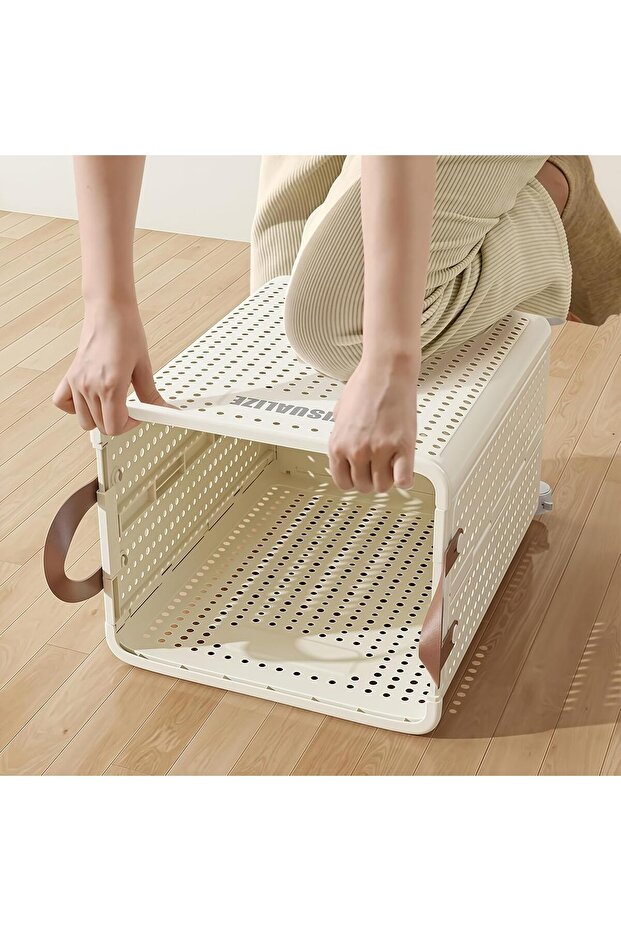 سلة غسيل قابلة للتهوية وسلة تخزين - 3