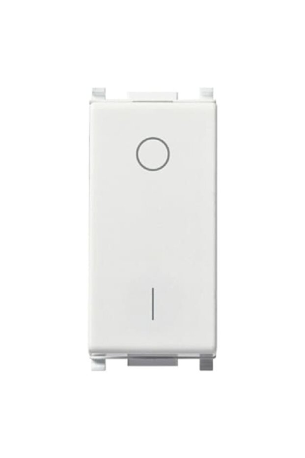 Modular switch 16A, 1M, 2P, VIMAR, FLAT, WHITE - 1