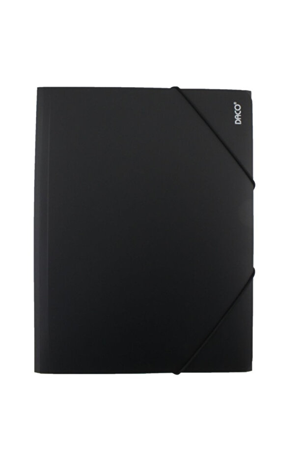 Plastic folder with elastic A4 Black DACO - 1